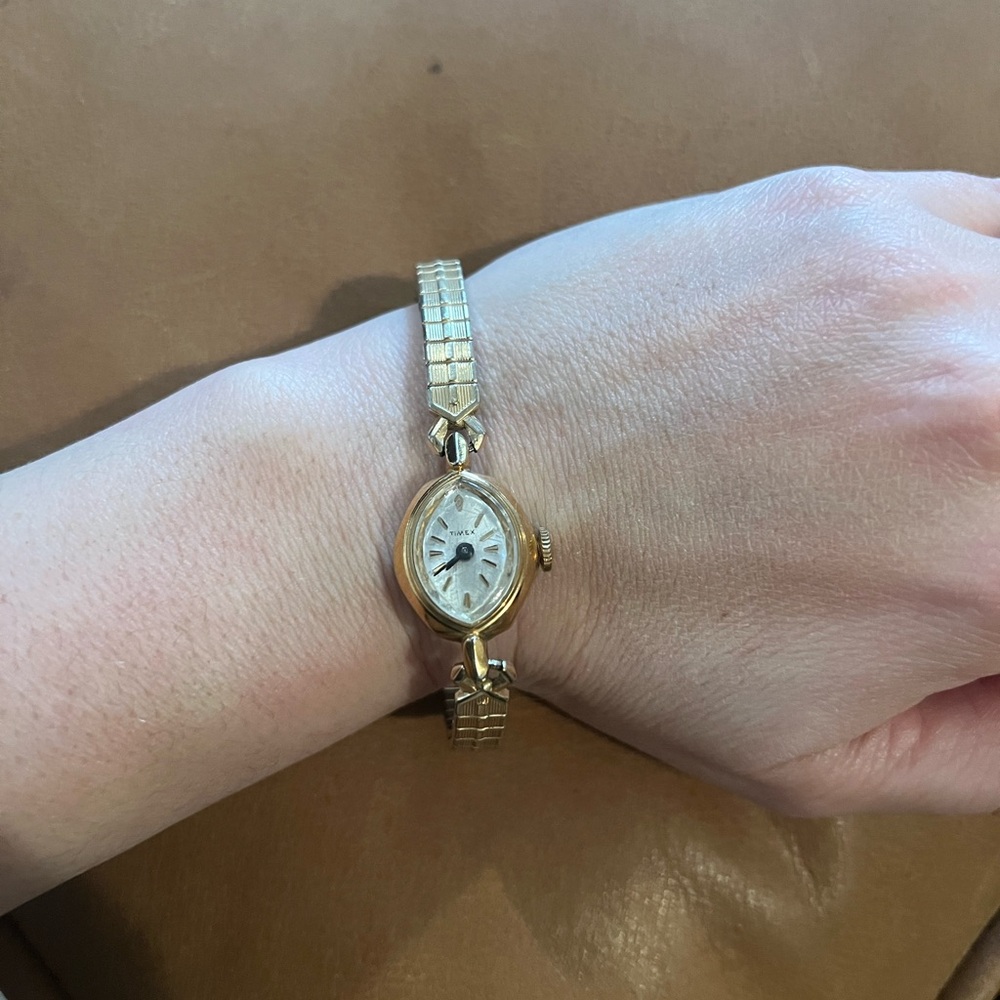 Vintage Gold-Tone Timex Women's Watch